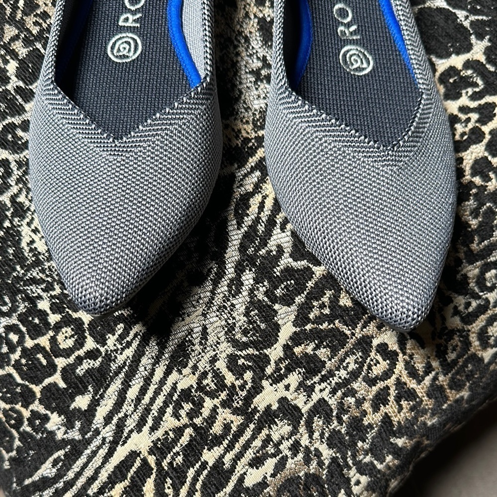Rothy's Gray Slip-On Flats Versatile Comfort - Picture 3 of 7